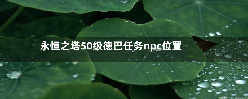 永恒之塔50级德巴任务npc位置