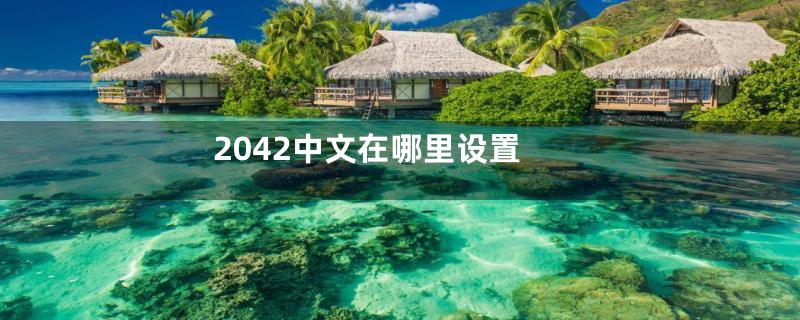 2042中文在哪里设置