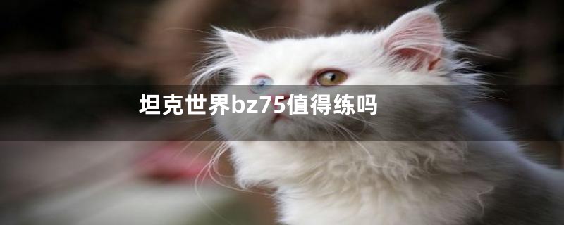 坦克世界bz75值得练吗