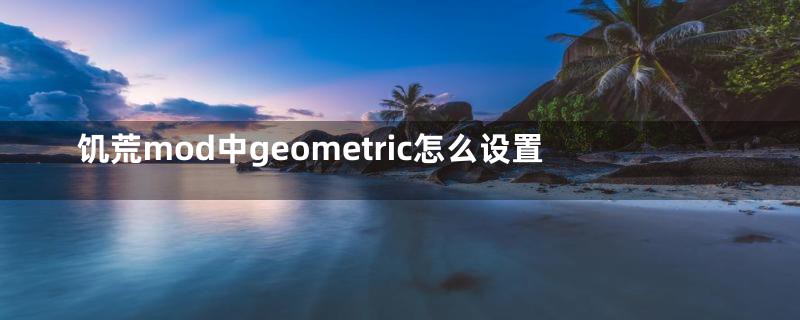 饥荒mod中geometric怎么设置