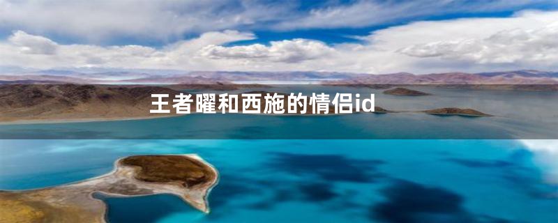 王者曜和西施的情侣id