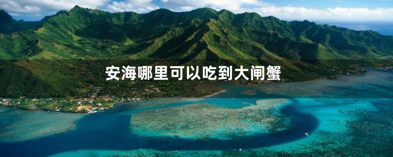 安海哪里可以吃到大闸蟹