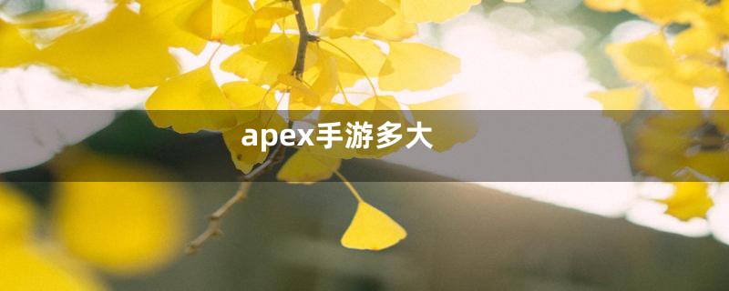 apex手游多大