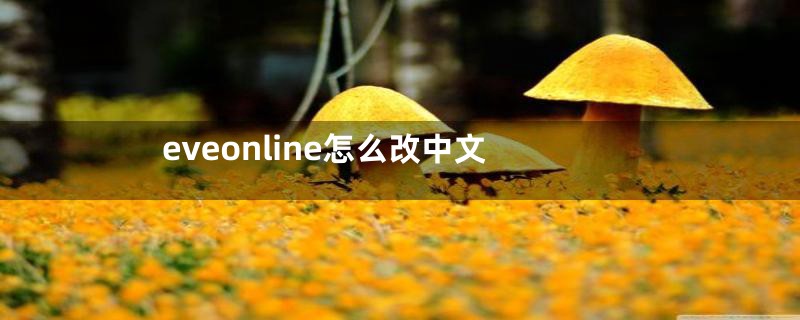 eveonline怎么改中文