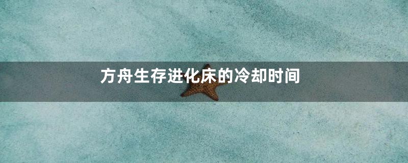 方舟生存进化床的冷却时间