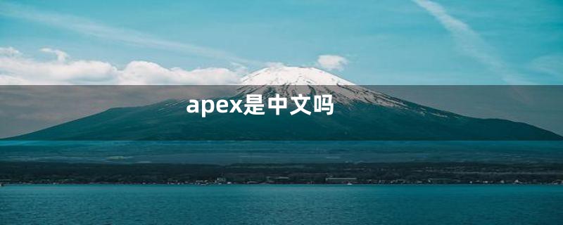 apex是中文吗