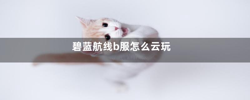 碧蓝航线b服怎么云玩