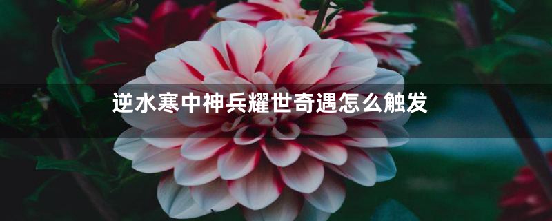 逆水寒中神兵耀世奇遇怎么触发