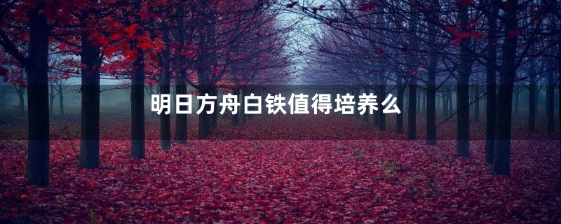 明日方舟白铁值得培养么