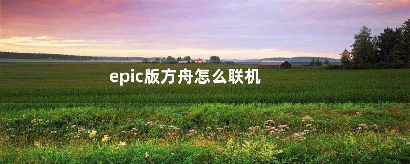 epic版方舟怎么联机