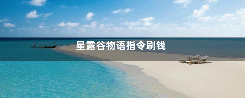 星露谷物语指令刷钱