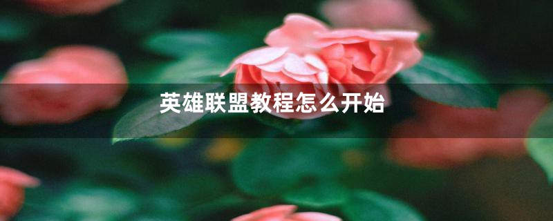 英雄联盟教程怎么开始