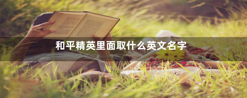 和平精英里面取什么英文名字