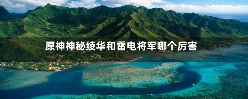 原神神秘绫华和雷电将军哪个厉害