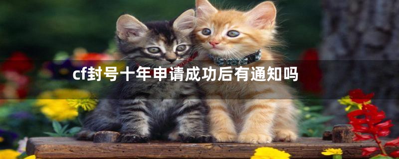 cf封号十年申请成功后有通知吗