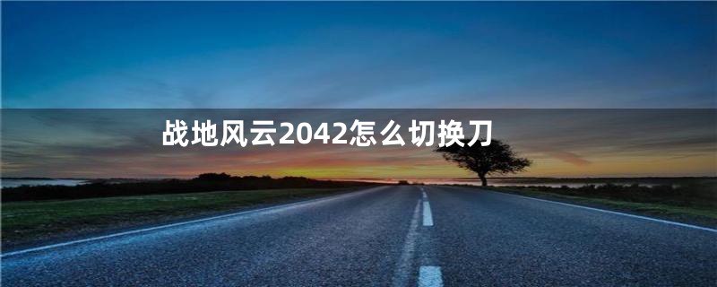 战地风云2042怎么切换刀