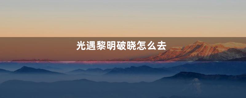 光遇黎明破晓怎么去