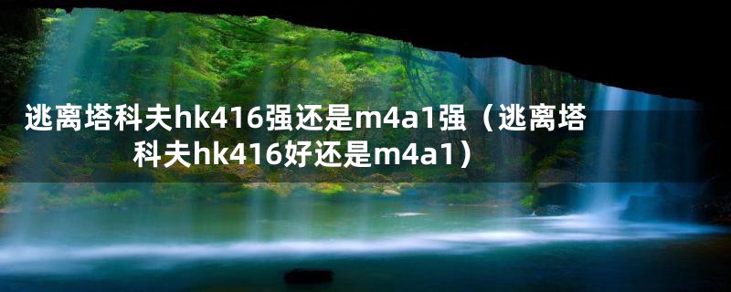 逃离塔科夫hk416强还是m4a1强（逃离塔科夫hk416好还是m4a1）