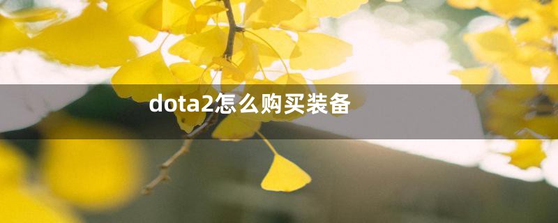 dota2怎么购买装备