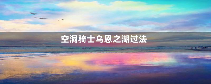 空洞骑士乌恩之湖过法