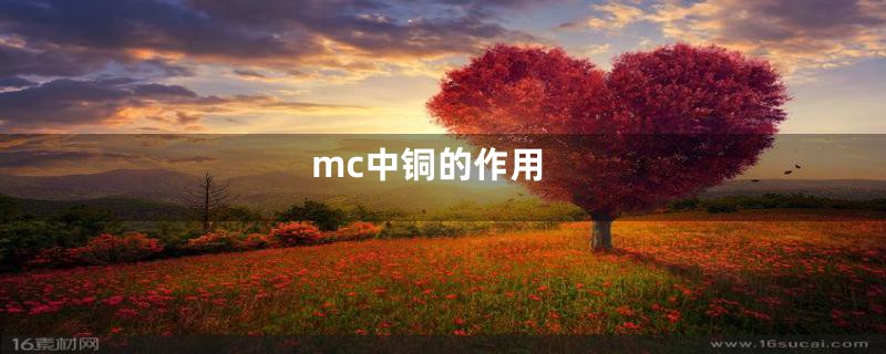 mc中铜的作用