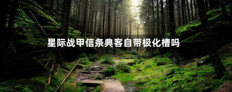 星际战甲信条典客自带极化槽吗