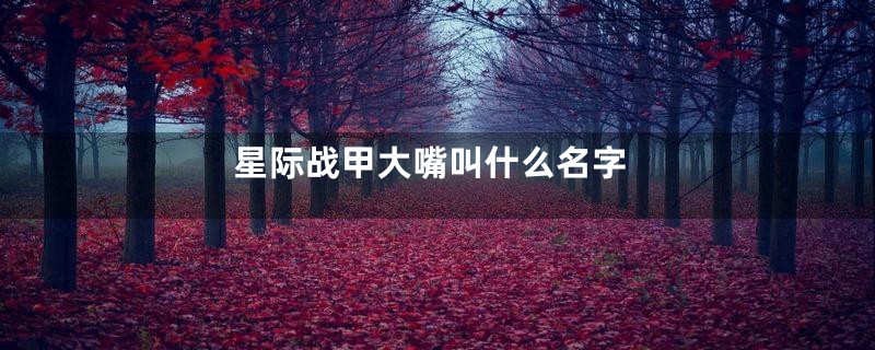 星际战甲大嘴叫什么名字