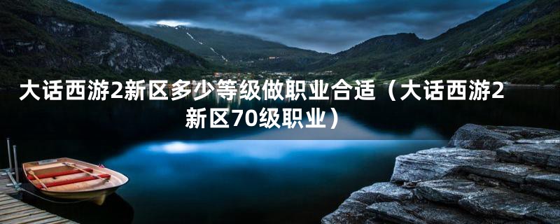 大话西游2新区多少等级做职业合适（大话西游2新区70级职业）