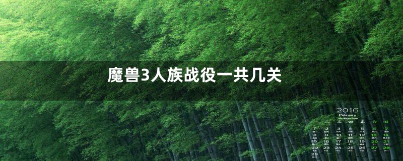 魔兽3人族战役一共几关