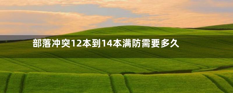 部落冲突12本到14本满防需要多久