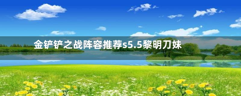 金铲铲之战阵容推荐s5.5黎明刀妹