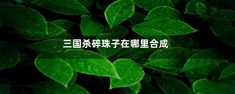 三国杀碎珠子在哪里合成