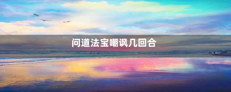 问道法宝嘲讽几回合