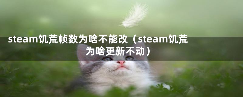 steam饥荒帧数为啥不能改（steam饥荒为啥更新不动）