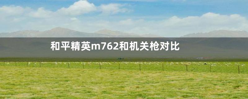 和平精英m762和机关枪对比