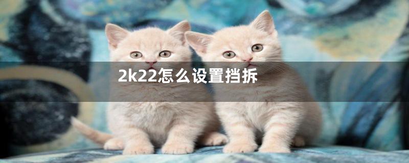 2k22怎么设置挡拆