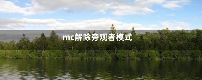 mc解除旁观者模式