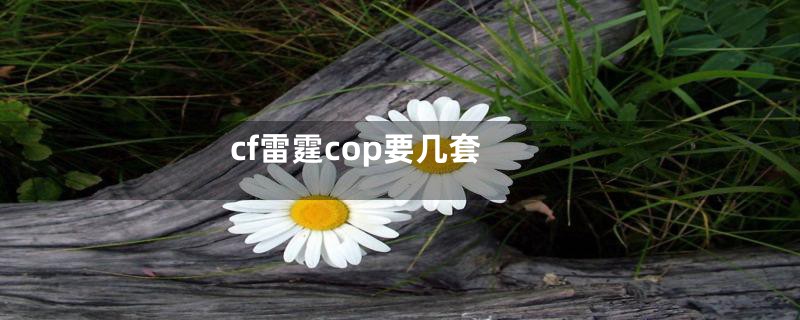 cf雷霆cop要几套