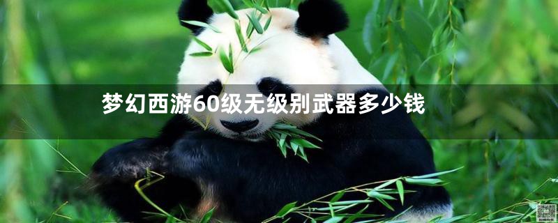 梦幻西游60级无级别武器多少钱