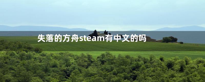 失落的方舟steam有中文的吗