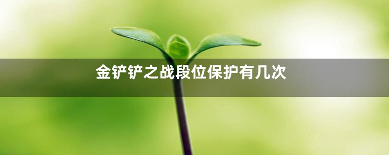 金铲铲之战段位保护有几次