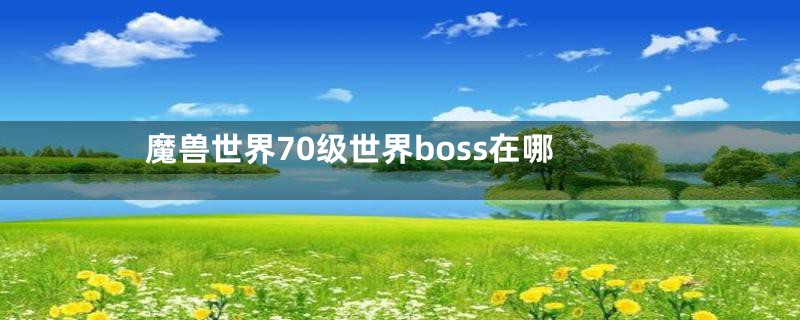 魔兽世界70级世界boss在哪