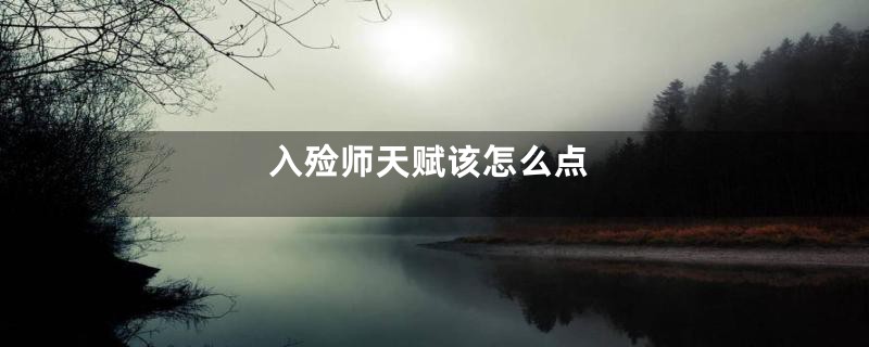 入殓师天赋该怎么点