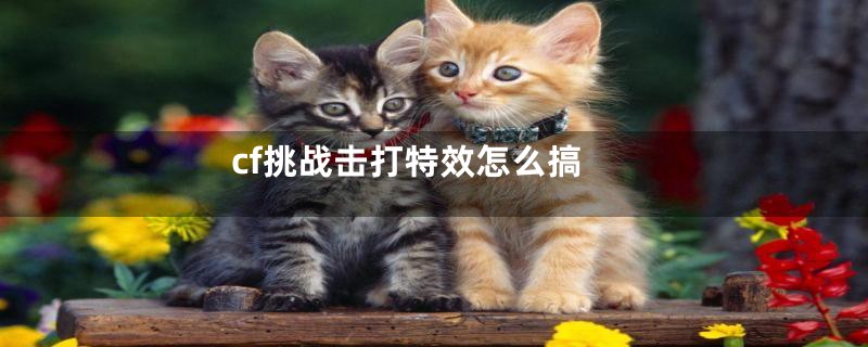 cf挑战击打特效怎么搞