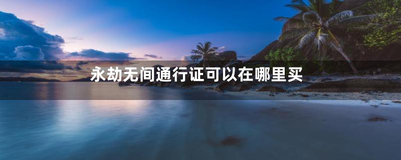 永劫无间通行证可以在哪里买