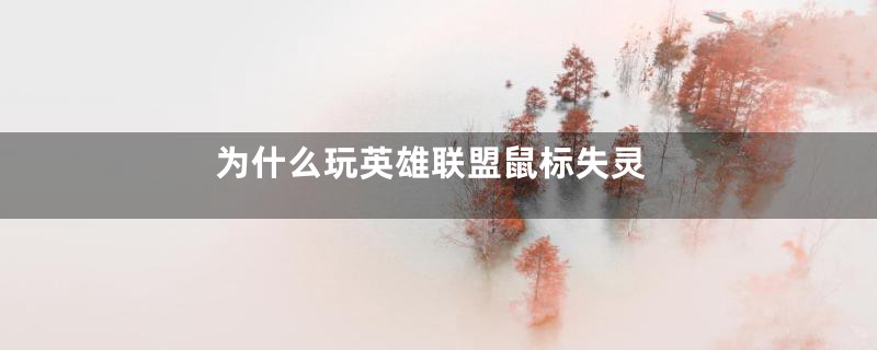 为什么玩英雄联盟鼠标失灵