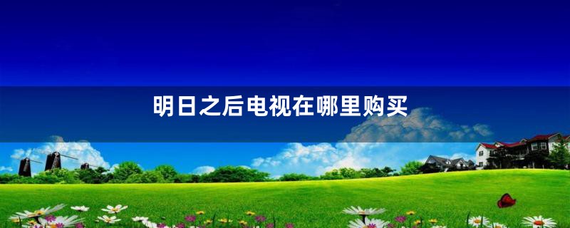 明日之后电视在哪里购买