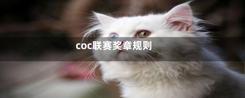 coc联赛奖章规则