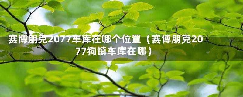 赛博朋克2077车库在哪个位置（赛博朋克2077狗镇车库在哪）