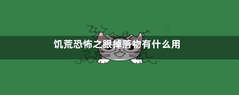 饥荒恐怖之眼掉落物有什么用